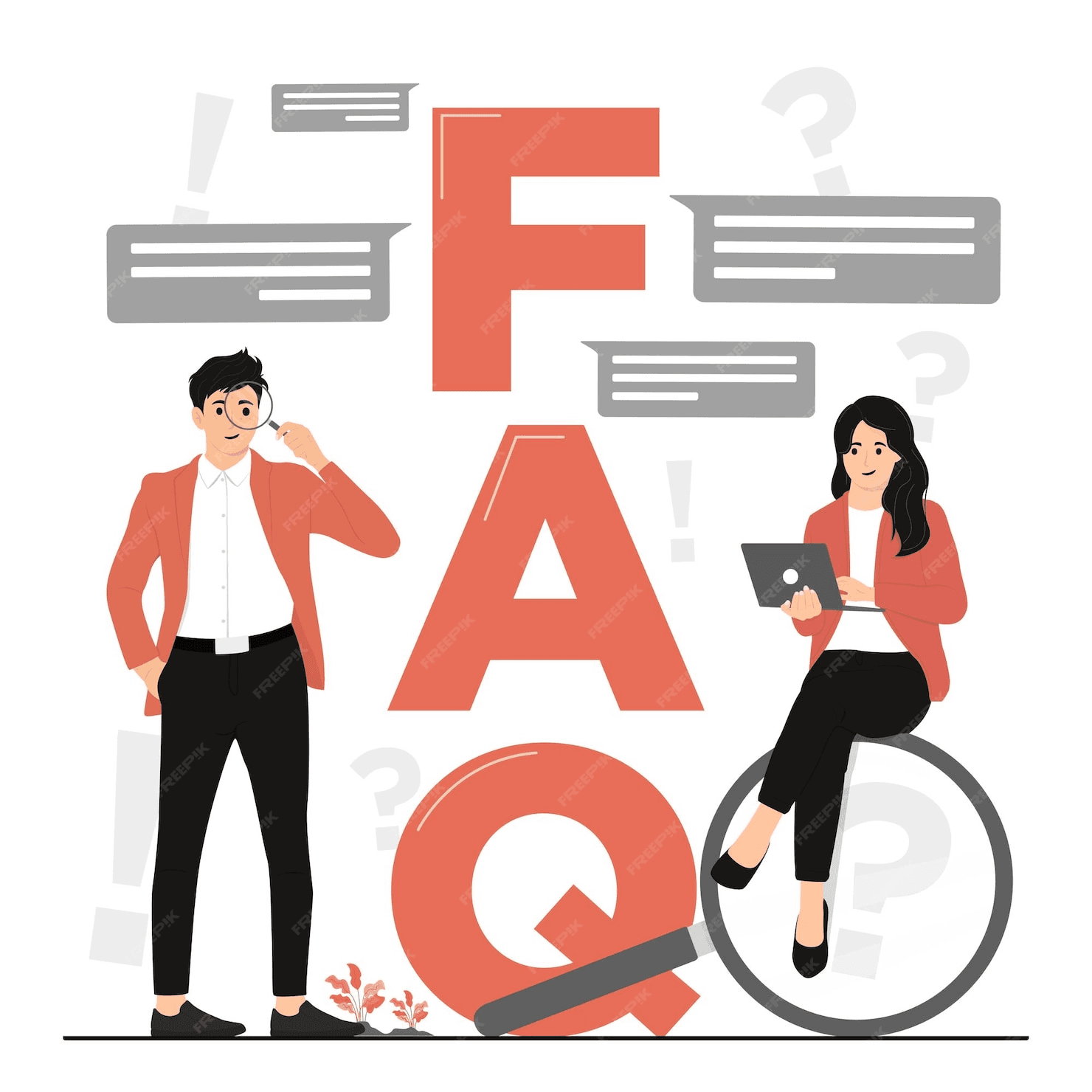 SEO FAQ Illustration