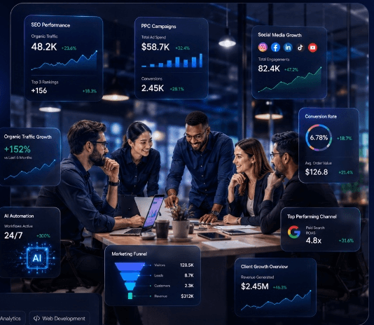 A Performance-Driven Digital Marketing Agency Overview graphic